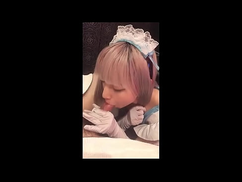 ❤️ Japanski idol [mayuka], kostim francuske sobarice, 1. dio, pušenje i drkanje losionom Porno kod nas ️❤